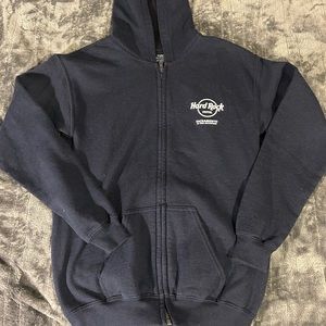 Black Zip up Hoodie (YOUTH)
